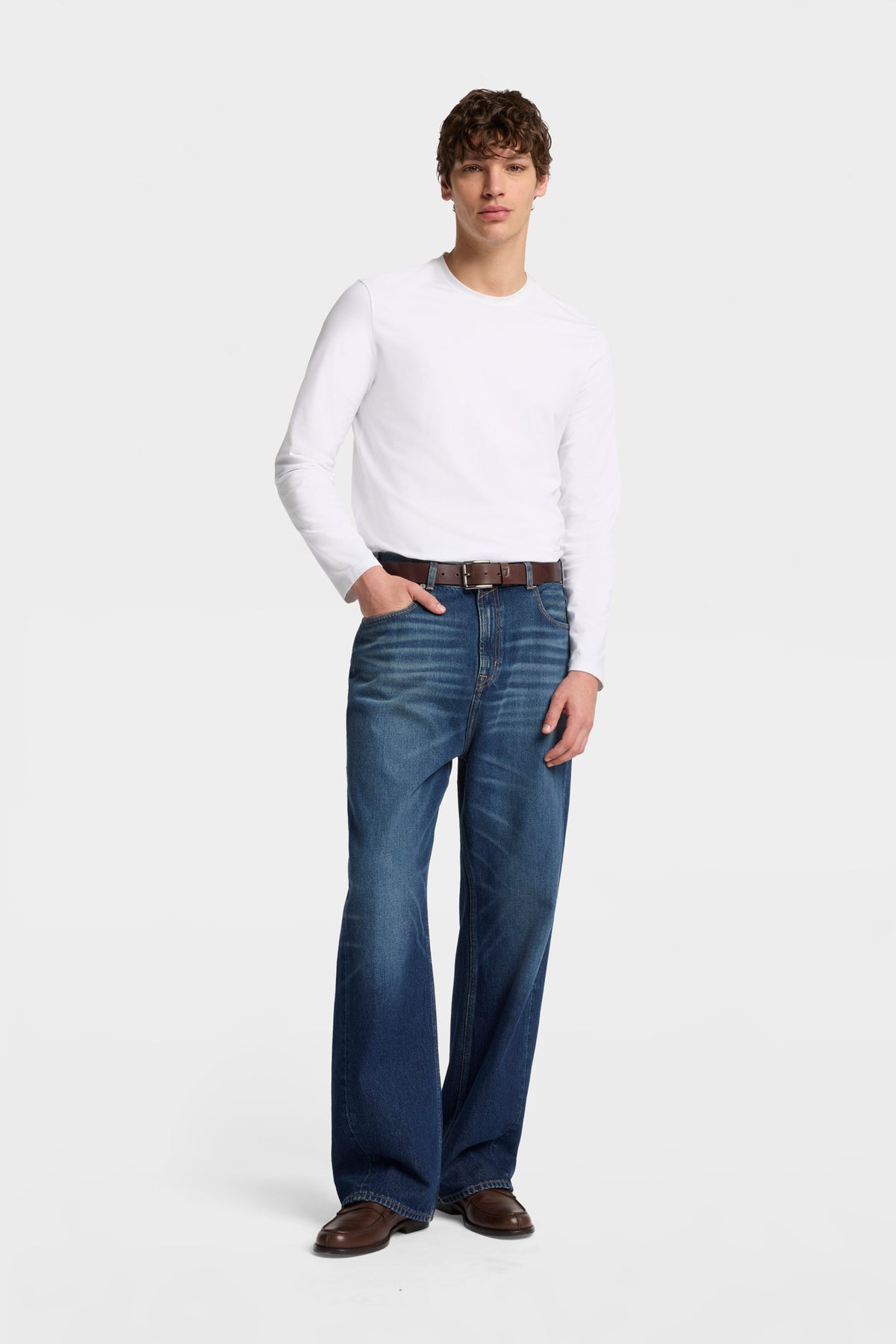 Jeans Hombre Mankind Twisted Wide Leg Jean | 7 for all mankind