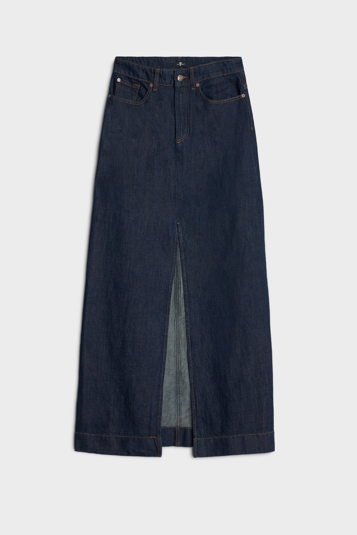 Falda Mujer Indigo Calla Skirt | 7 for all mankind
