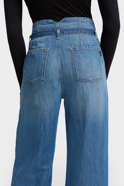 Jeans Mujer Indigo Belted Wide Leg | 7 for all mankind