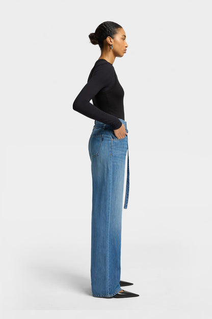 Jeans Mujer Indigo Belted Wide Leg | 7 for all mankind