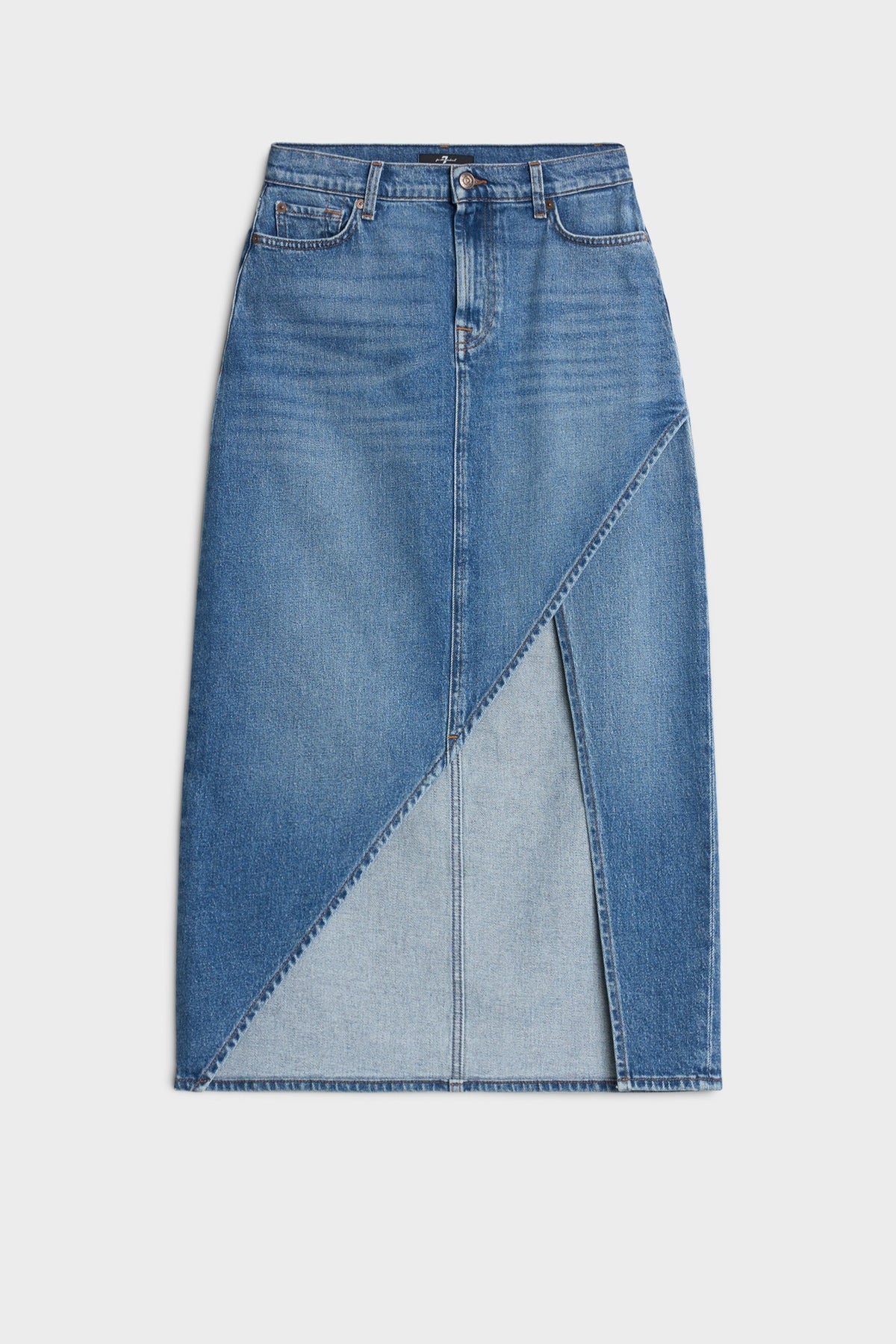 Falda Mujer Libby Slit Skirt | 7 for all mankind