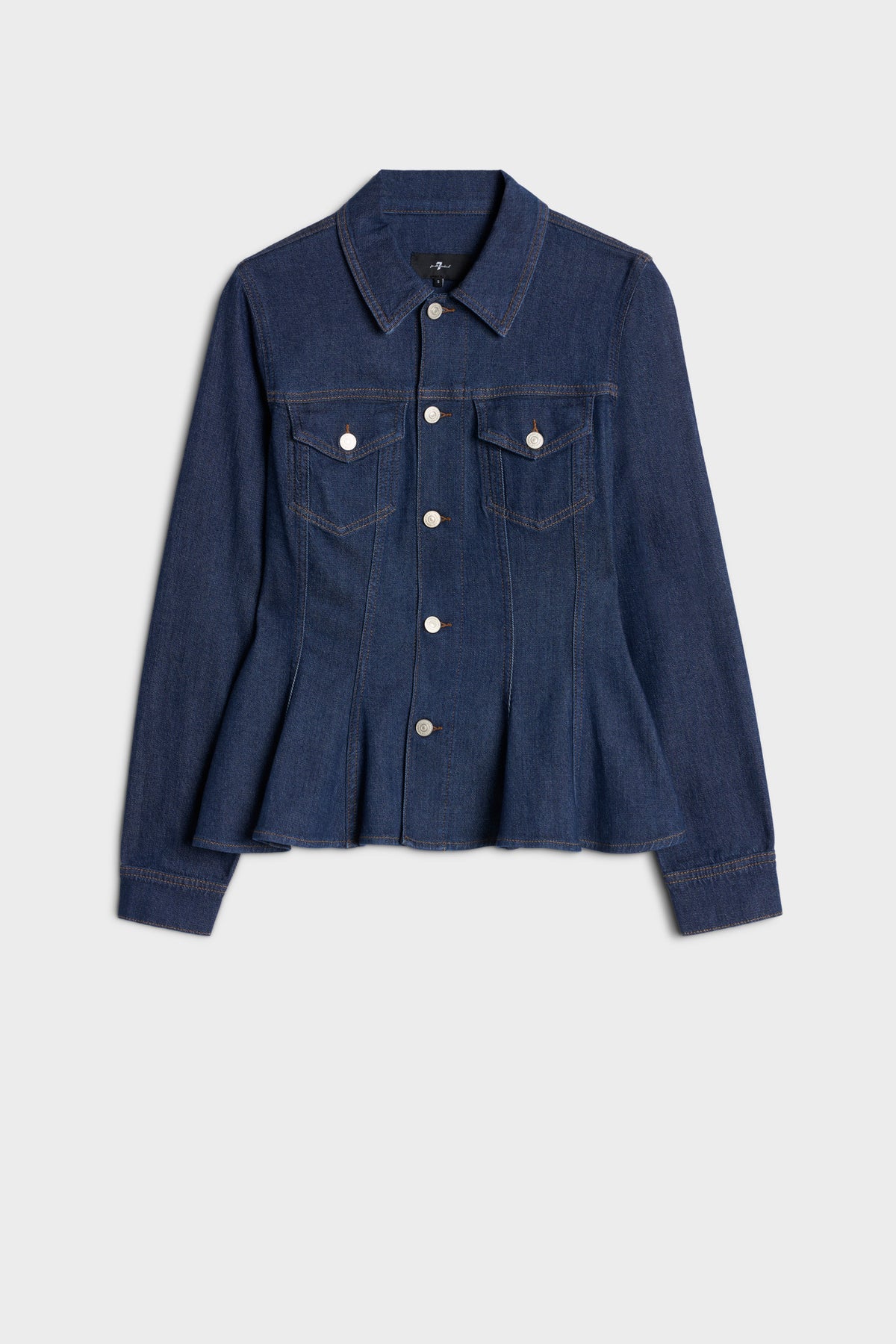 Chamarra Mujer Weightless Flounce Trucker Jacket | 7 for all mankind