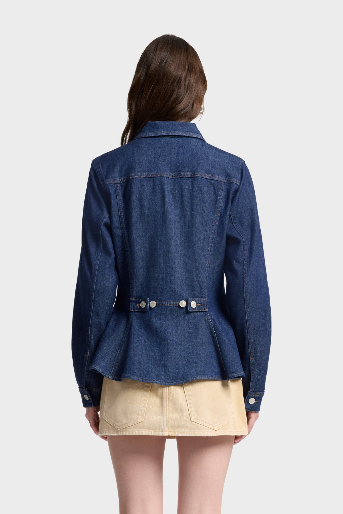 Chamarra Mujer Weightless Flounce Trucker Jacket | 7 for all mankind