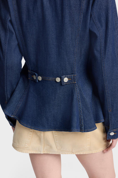 Chamarra Mujer Weightless Flounce Trucker Jacket | 7 for all mankind