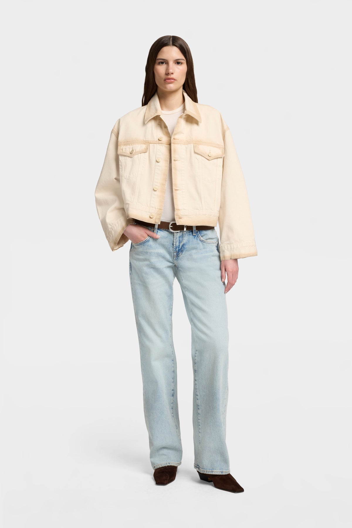 Chamarra Mujer Mankind Oli Cropped Trucker Jacket | 7 for all mankind
