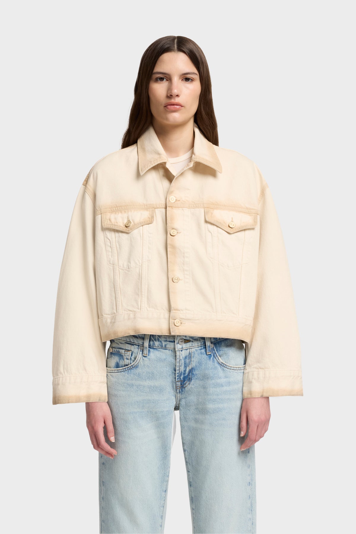 Chamarra Mujer Mankind Oli Cropped Trucker Jacket | 7 for all mankind