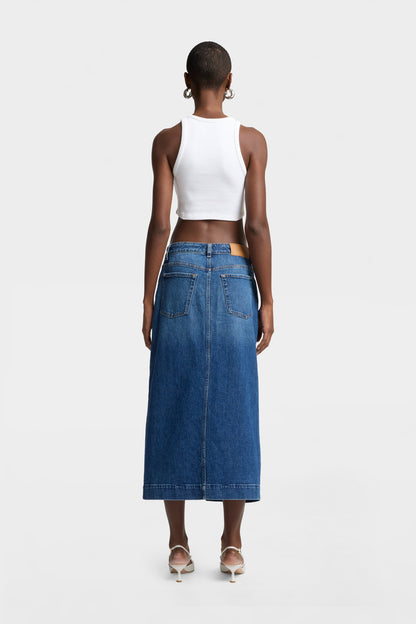 Falda Mujer Amber Midi Skirt | 7 for all mankind