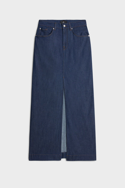 Falda Mujer Weightless Front Slit Maxi Skirt | 7 for all mankind