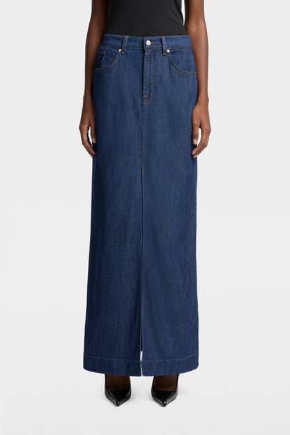 Falda Mujer Weightless Front Slit Maxi Skirt | 7 for all mankind