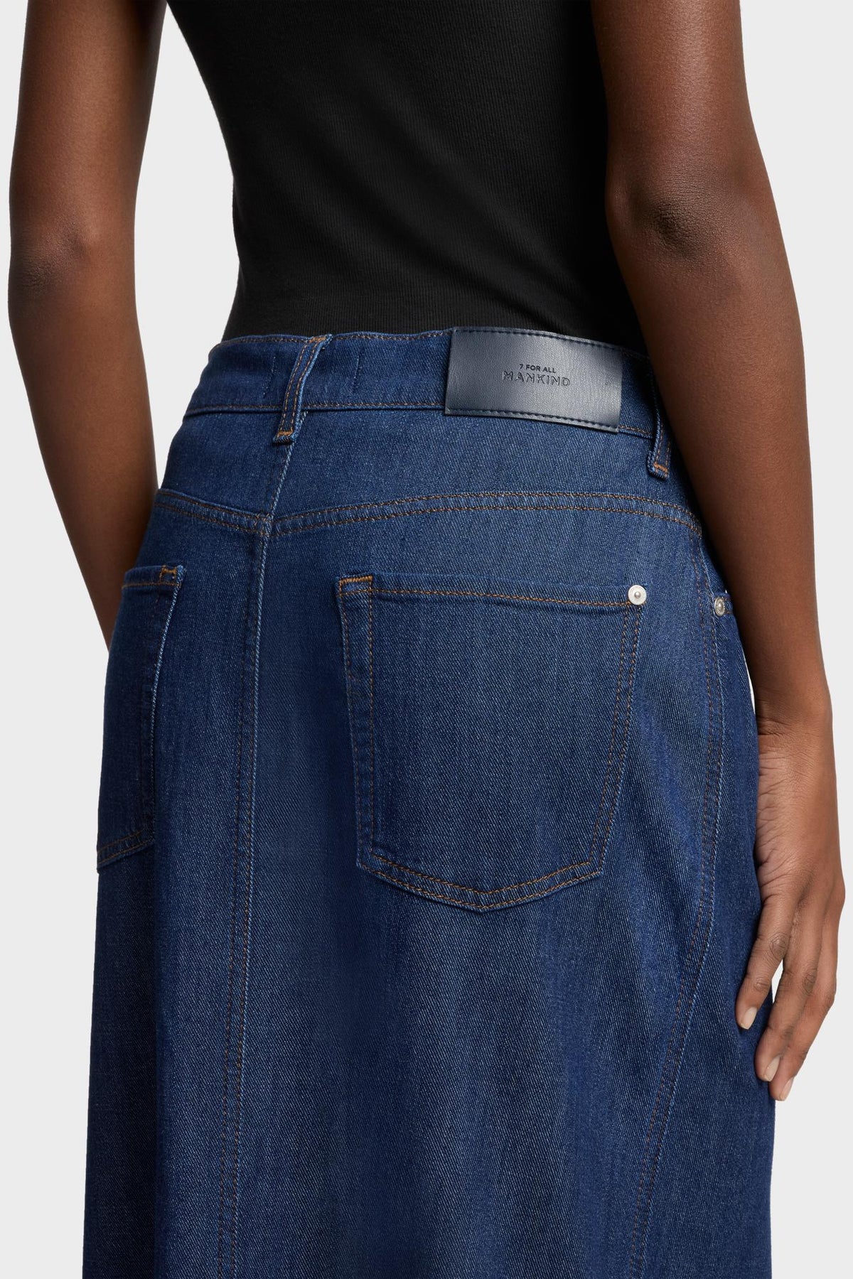 Falda Mujer Weightless Front Slit Maxi Skirt | 7 for all mankind