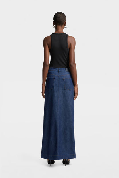 Falda Mujer Weightless Front Slit Maxi Skirt | 7 for all mankind