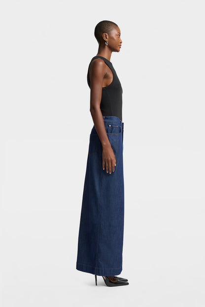 Falda Mujer Weightless Front Slit Maxi Skirt | 7 for all mankind