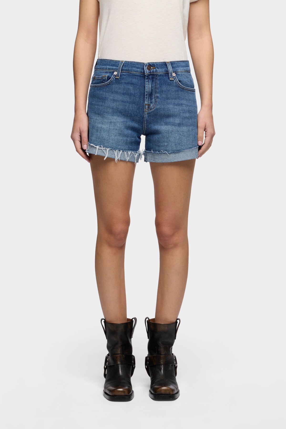 Shorts de Mujer Mid Roll Short | 7 for all mankind