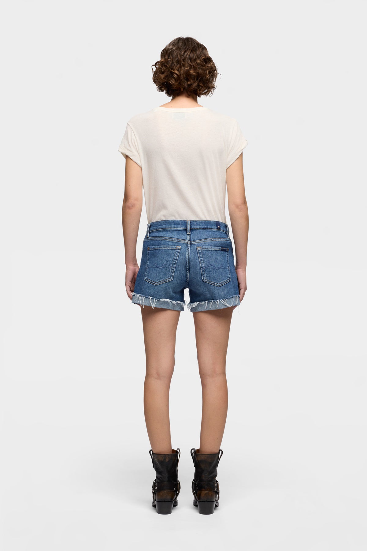Shorts de Mujer Mid Roll Short | 7 for all mankind