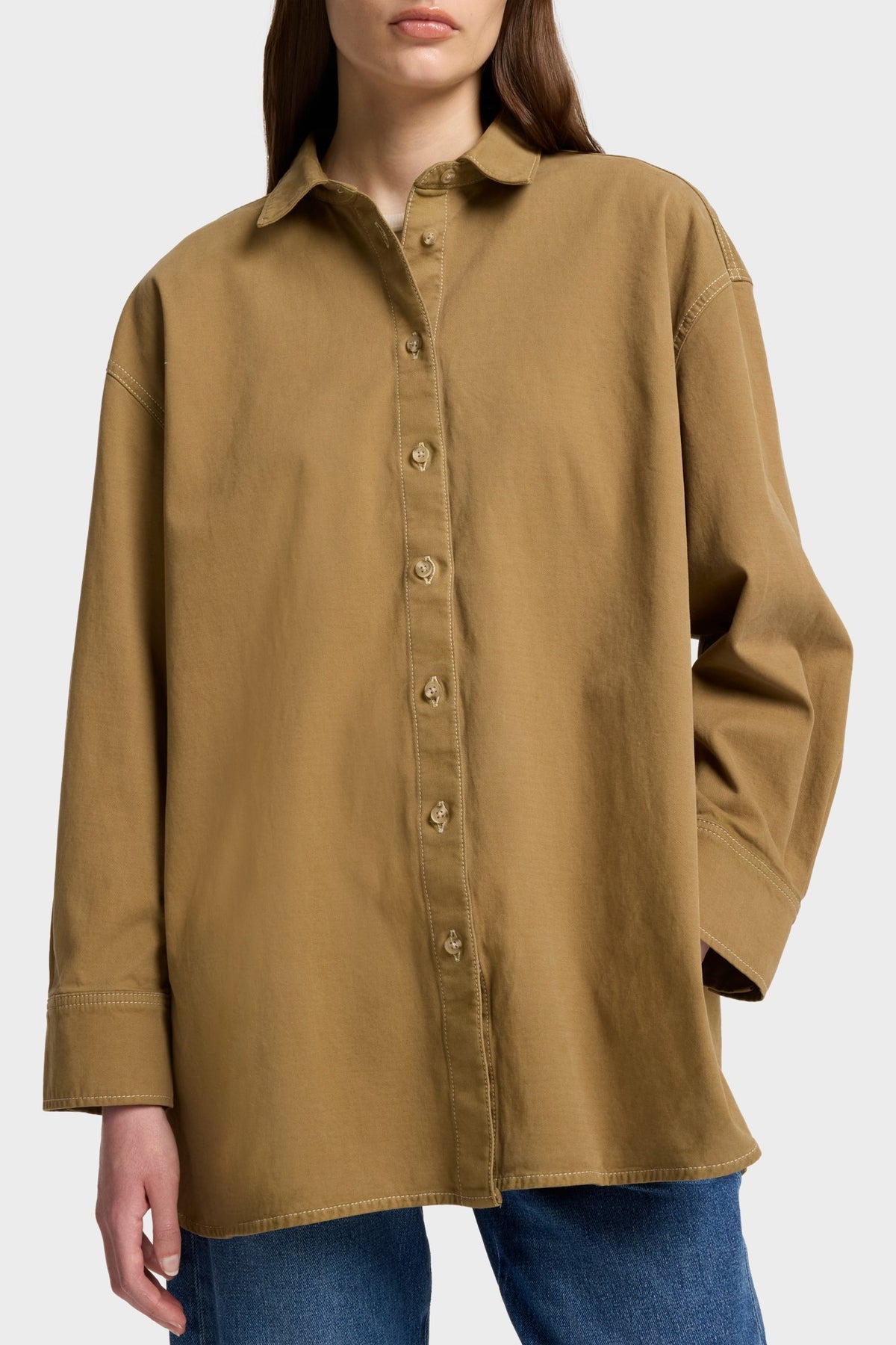 Camisa Mujer Comfort Twill Nina Relaxed Overshirt | 7 for all mankind