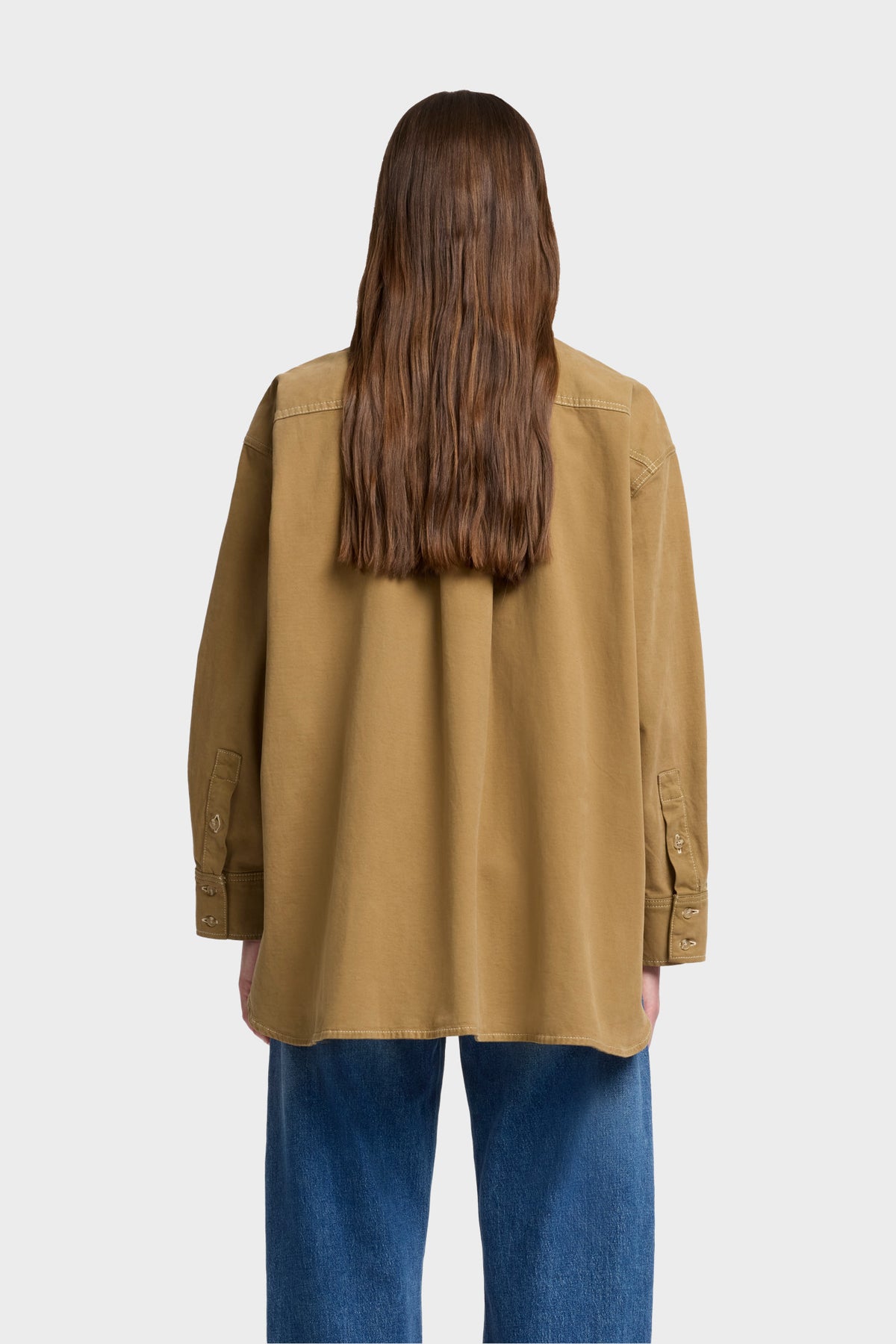 Camisa Mujer Comfort Twill Nina Relaxed Overshirt | 7 for all mankind