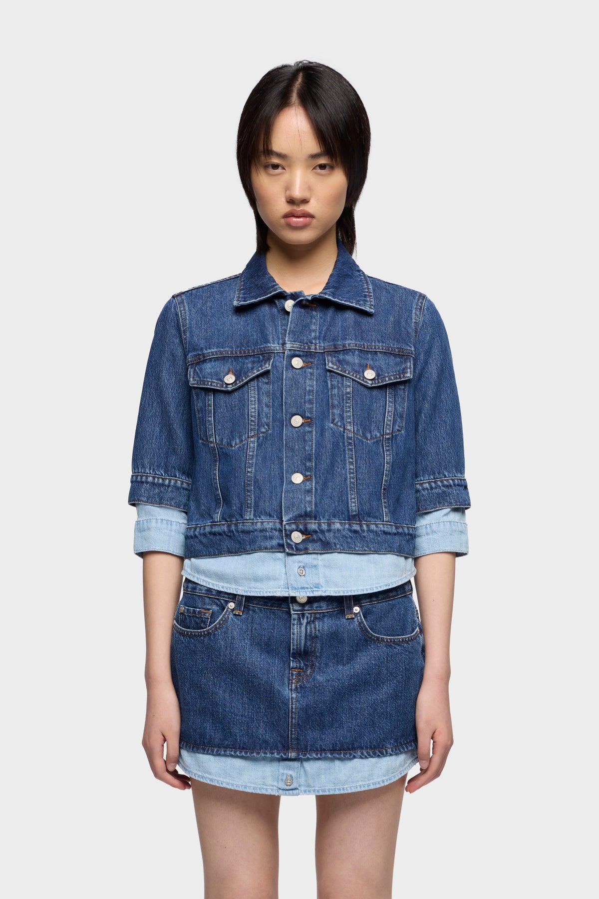 Chamarra Mujer Trucker Jacket | 7 for all mankind