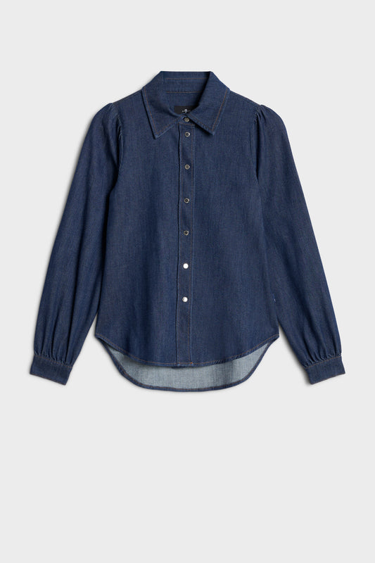 Camisa Mujer Puff Sleeve Shirt | 7 for all mankind