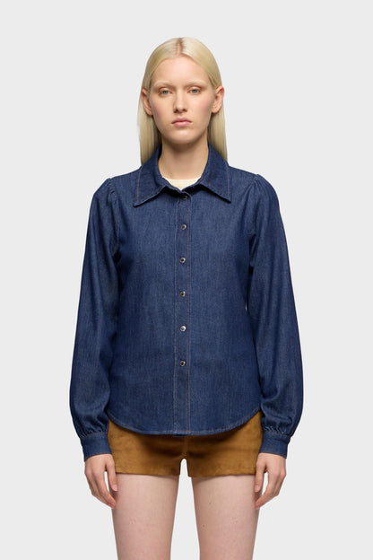 Camisa Mujer Puff Sleeve Shirt | 7 for all mankind