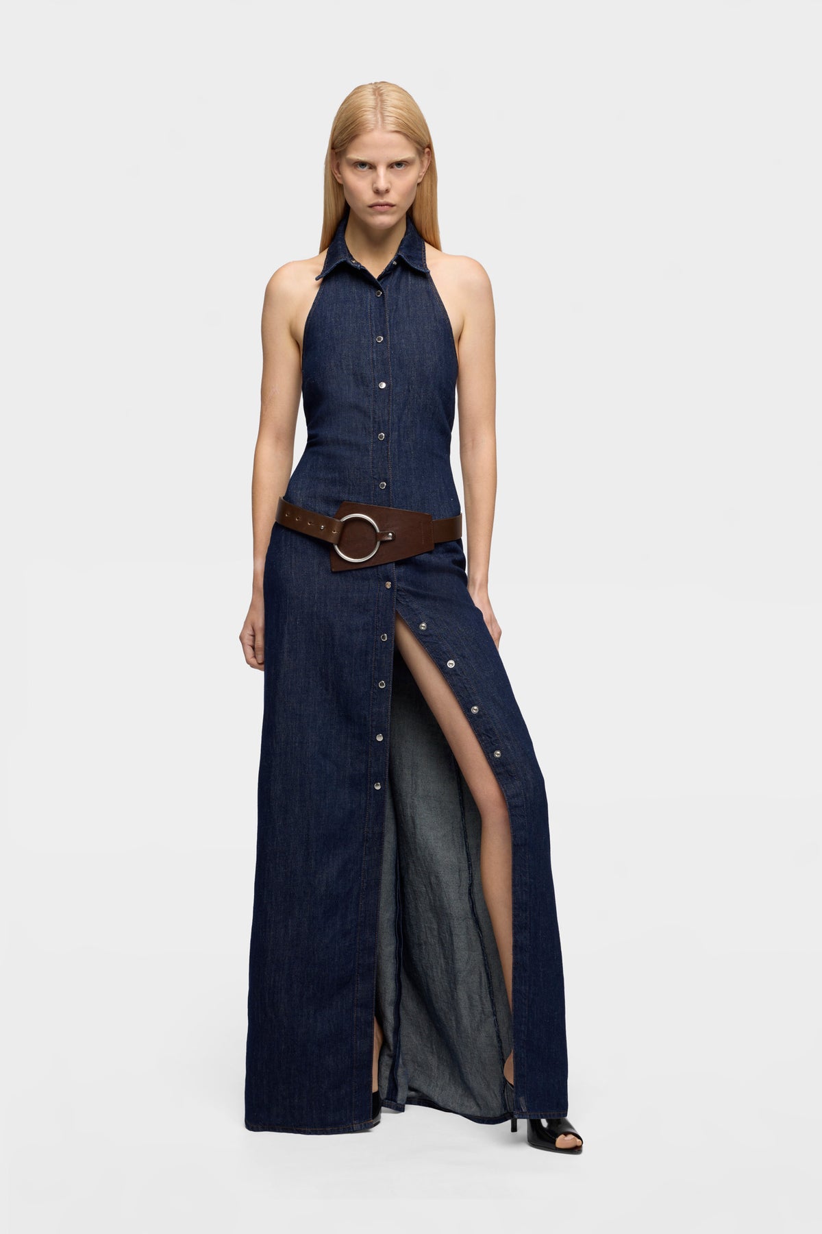 Vestido Mujer Halter Maxi Dress | 7 for all mankind