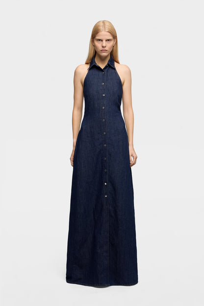 Vestido Mujer Halter Maxi Dress | 7 for all mankind