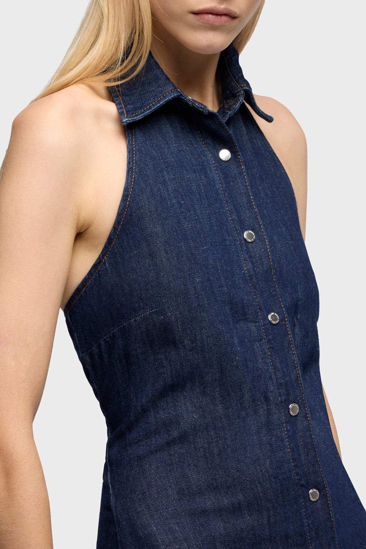 Vestido Mujer Halter Maxi Dress | 7 for all mankind