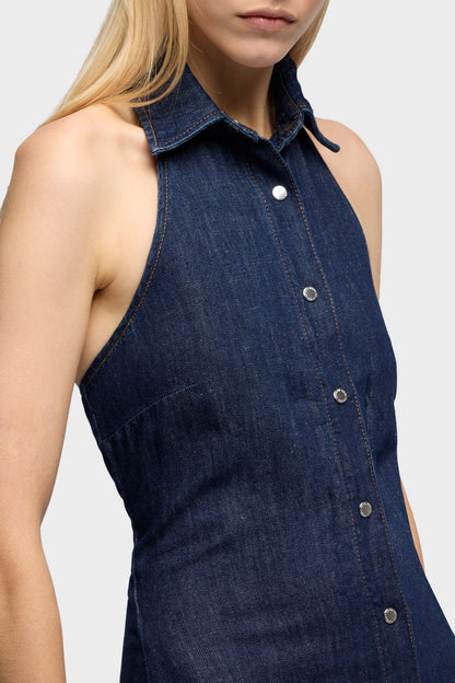 Vestido Mujer Halter Maxi Dress | 7 for all mankind