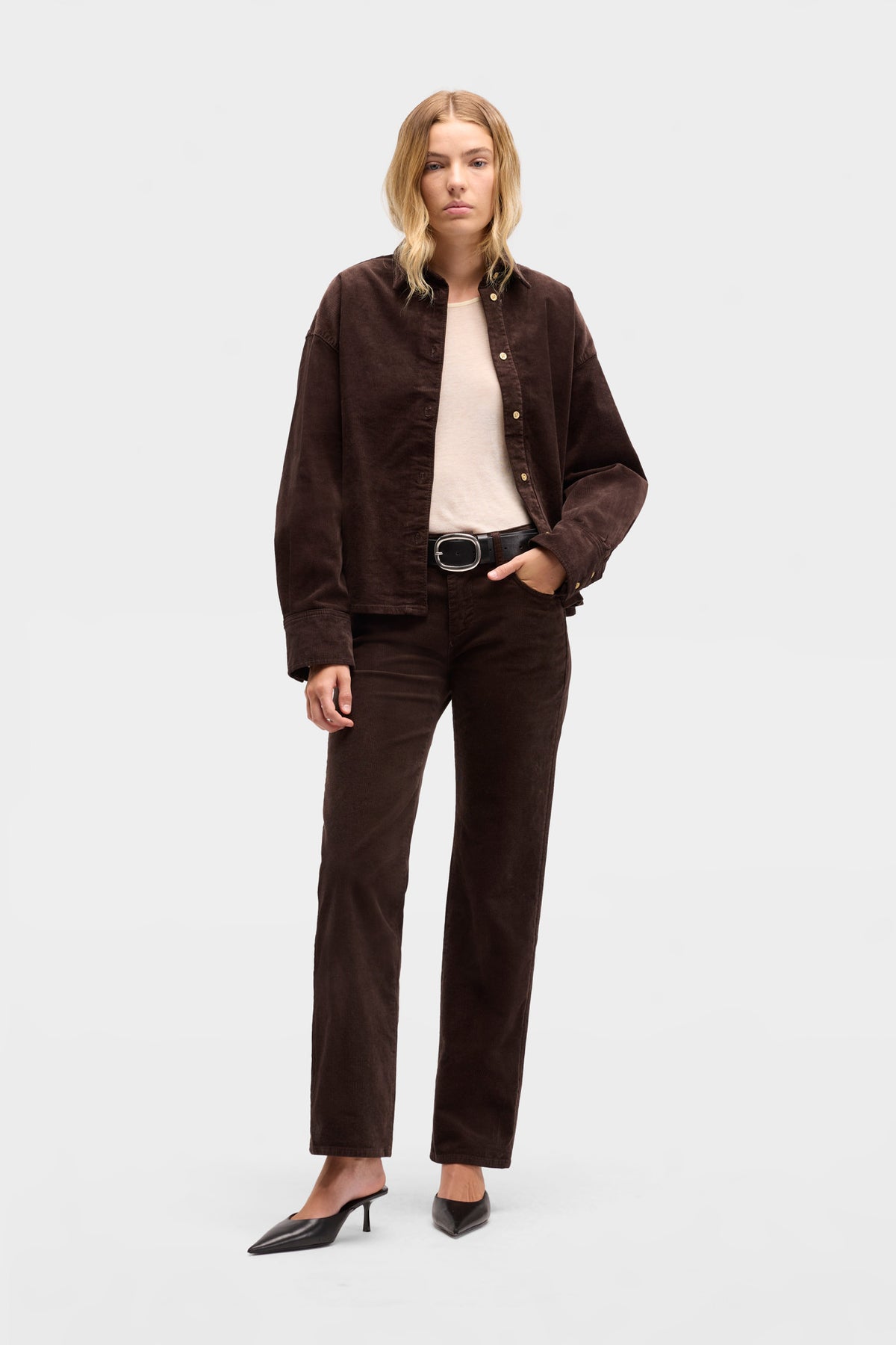 Pantalón de Mujer Corduroy Calie Straight | 7 for all mankind