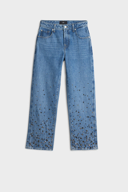 Jeans de Mujer Mankind Embellished Calie Straight Ankle | 7 for all mankind