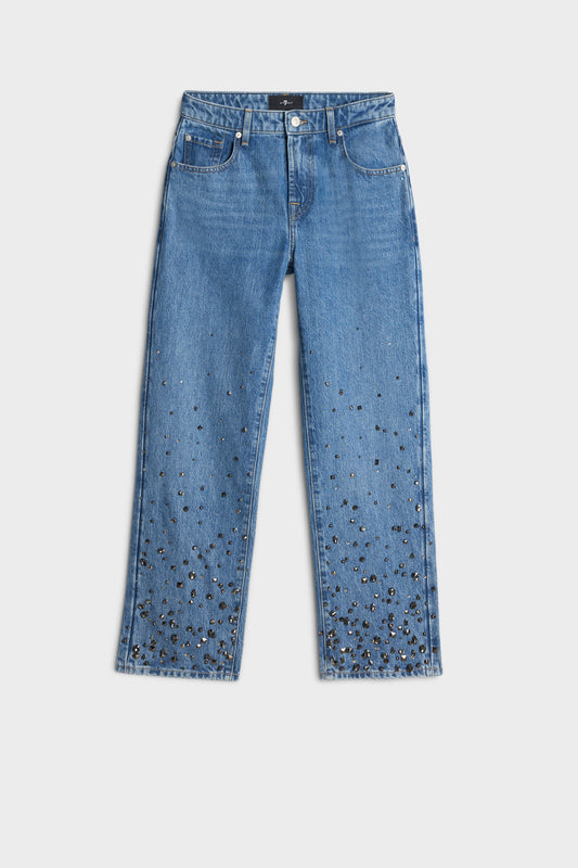 Jeans de Mujer Mankind Embellished Calie Straight Ankle | 7 for all mankind