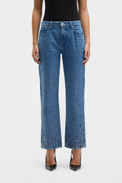 Jeans de Mujer Mankind Embellished Calie Straight Ankle | 7 for all mankind