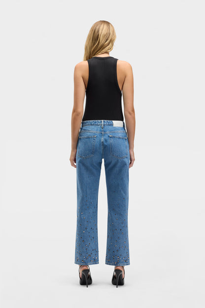 Jeans de Mujer Mankind Embellished Calie Straight Ankle | 7 for all mankind