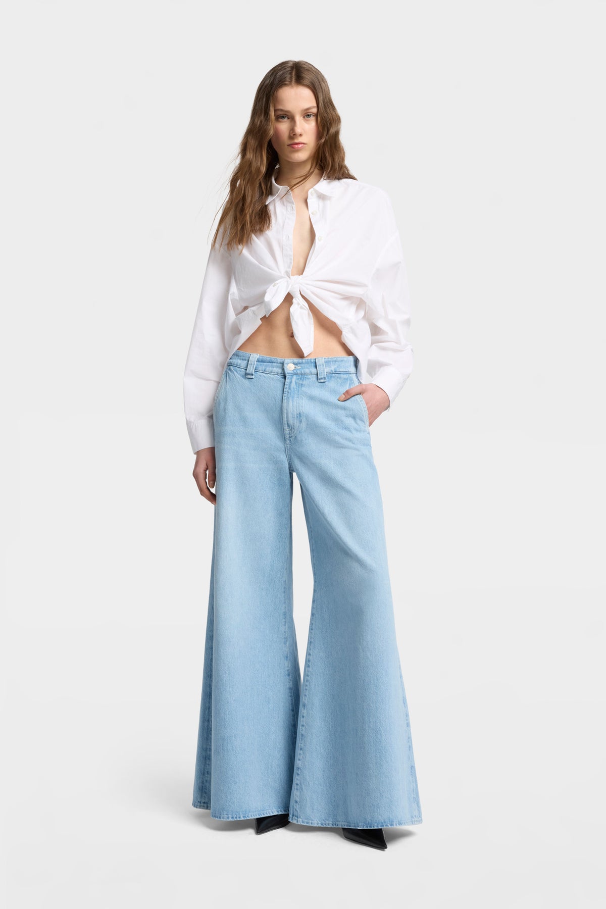 Jeans de Mujer Mankind Willow Palazzo Wide Leg | 7 for all mankind