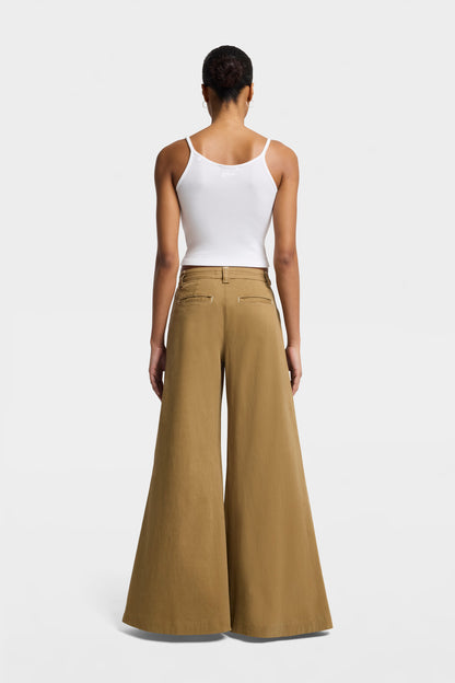 Pantalón de Mujer Comfort Twill Willow Palazzo Wide Leg | 7 for all mankind