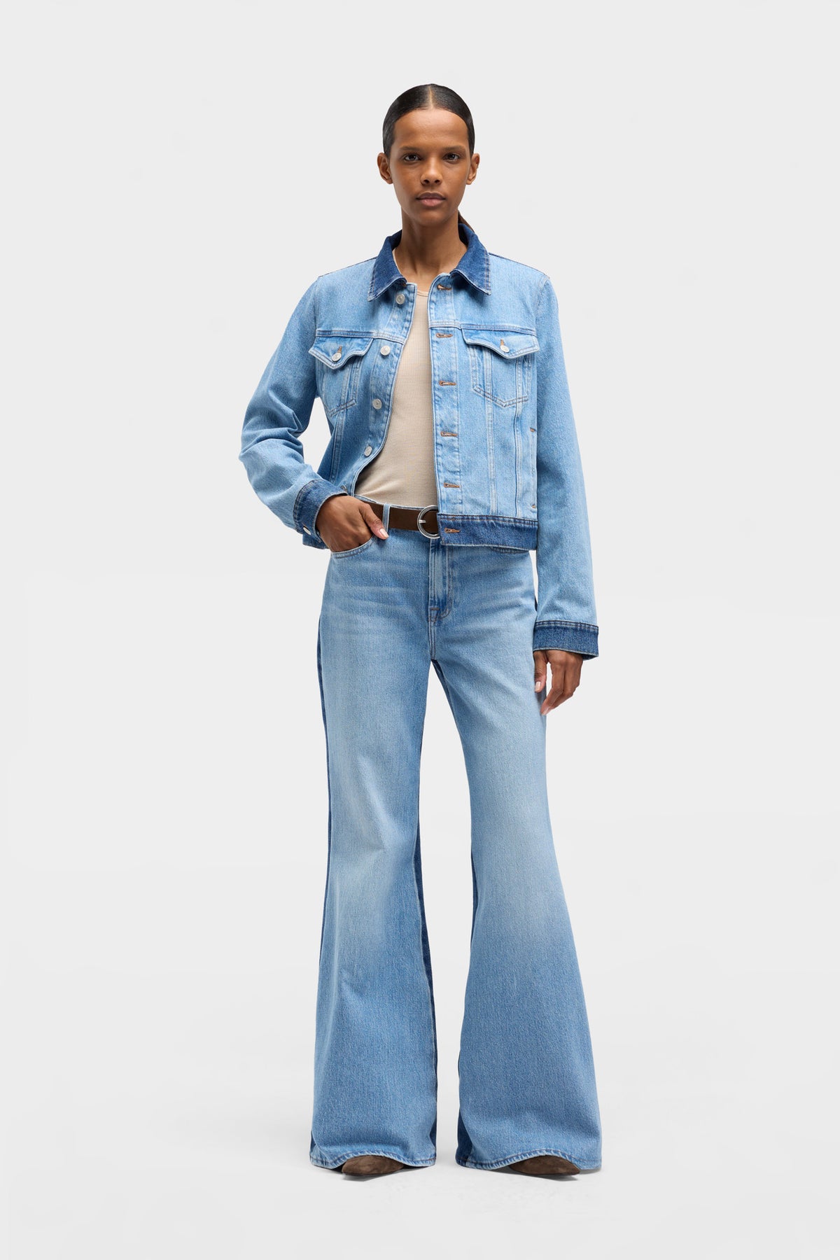 Chamarra Mujer Mankind Adi Trucker Jacket | 7 for all mankind