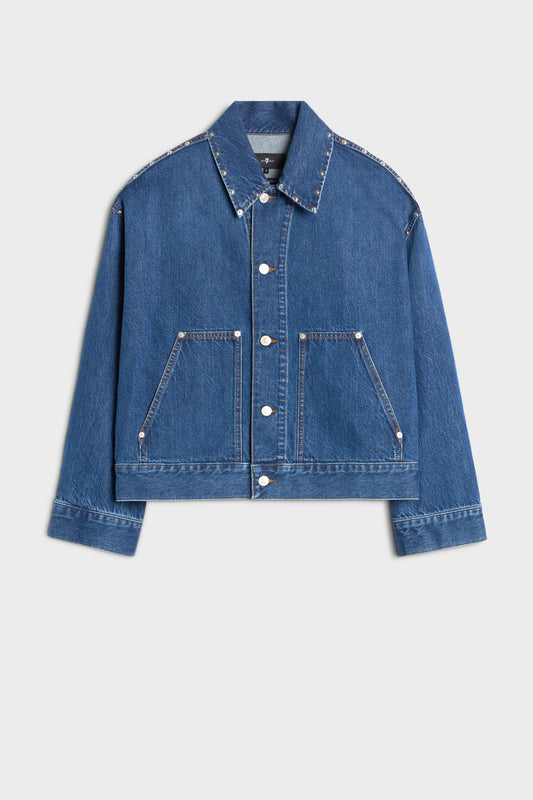 Chamarra Mujer Mankind Cropped Carpenter Jacket | 7 for all mankind