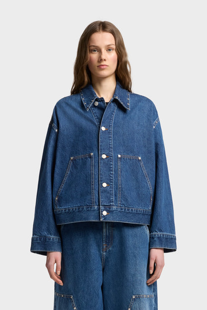 Chamarra Mujer Mankind Cropped Carpenter Jacket | 7 for all mankind