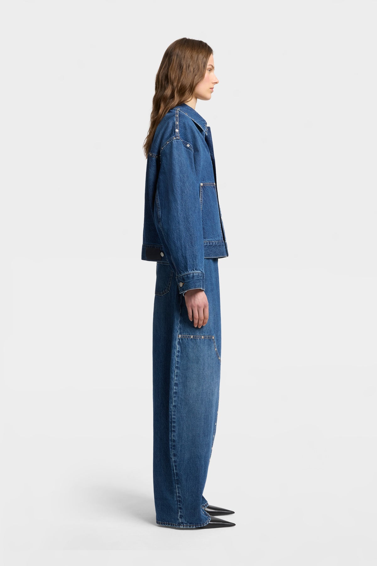 Chamarra Mujer Mankind Cropped Carpenter Jacket | 7 for all mankind