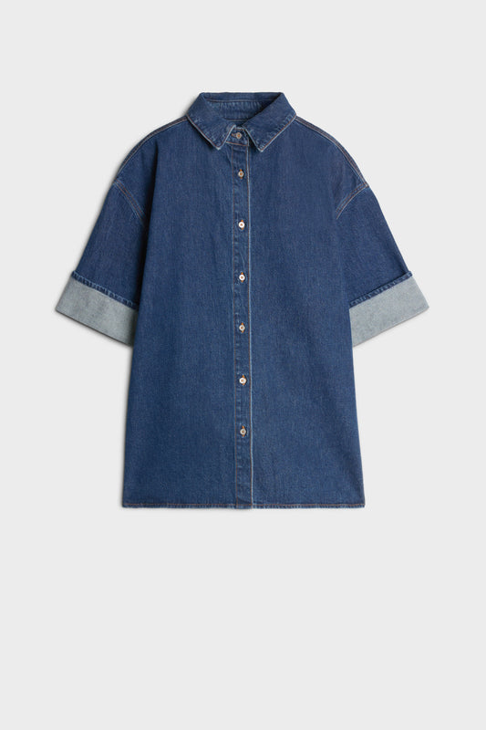 Camisa Mujer Mankind Nina Cuffed Overshirt | 7 for all mankind