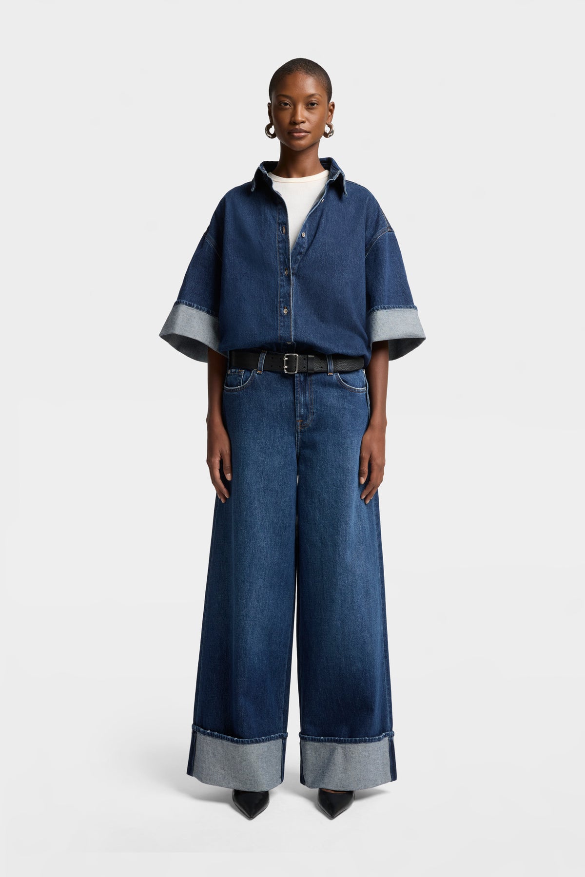 Camisa Mujer Mankind Nina Cuffed Overshirt | 7 for all mankind