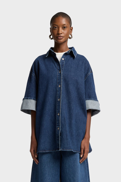 Camisa Mujer Mankind Nina Cuffed Overshirt | 7 for all mankind