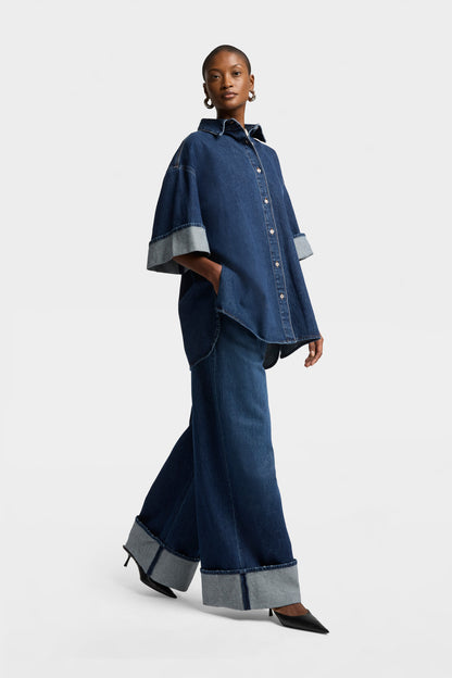 Camisa Mujer Mankind Nina Cuffed Overshirt | 7 for all mankind
