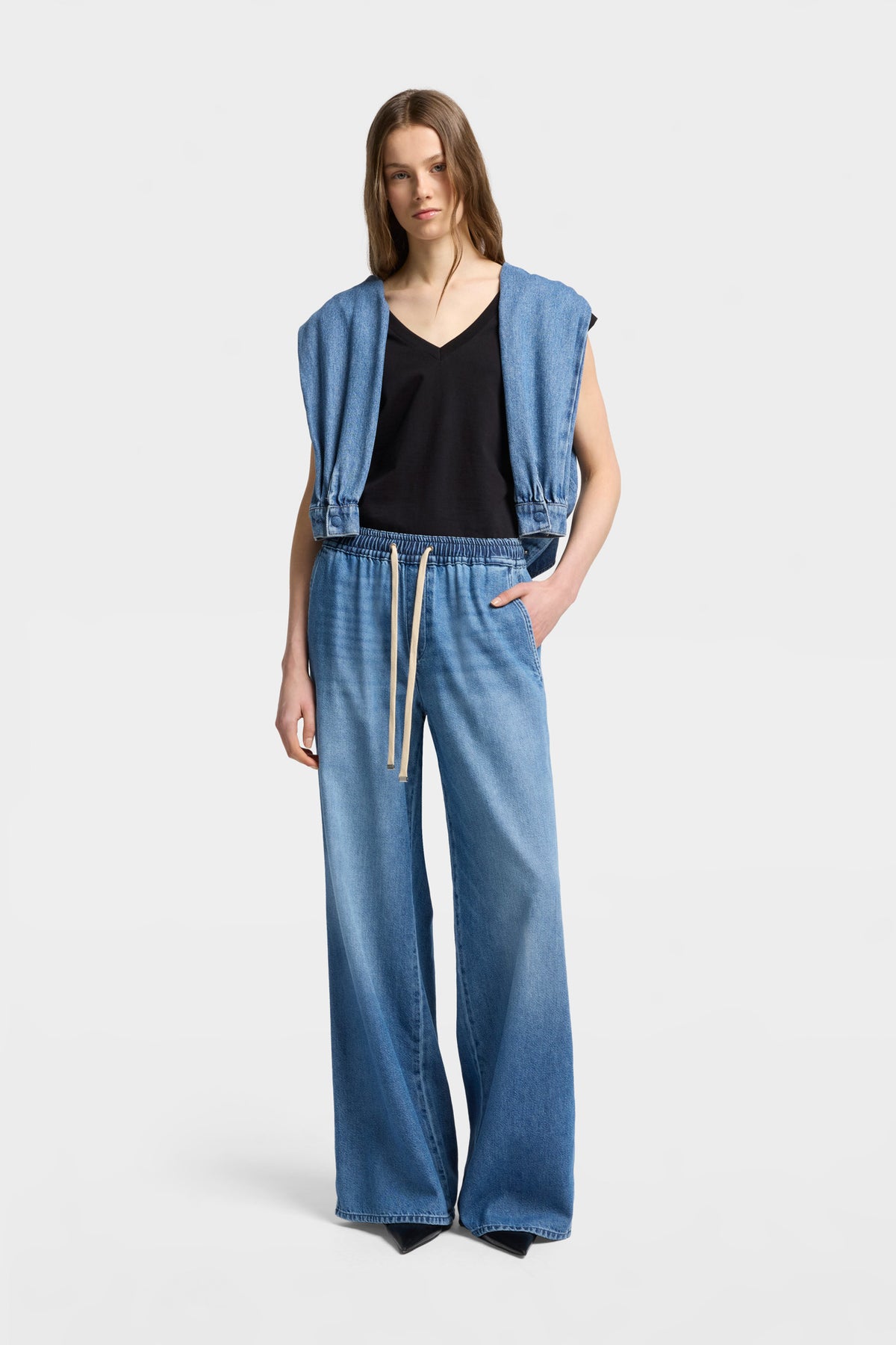 Pantalón Mujer Weightless Wide Leg Pant | 7 for all mankind
