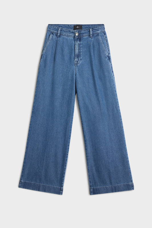 Pantalón Mujer Weightless Pleated Trouser | 7 for all mankind