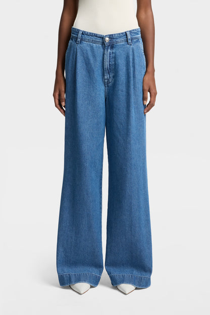Pantalón Mujer Weightless Pleated Trouser | 7 for all mankind