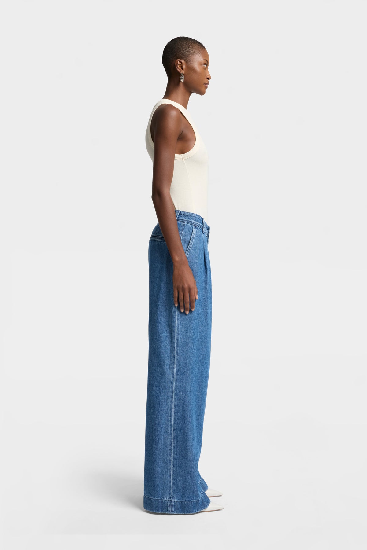 Pantalón Mujer Weightless Pleated Trouser | 7 for all mankind