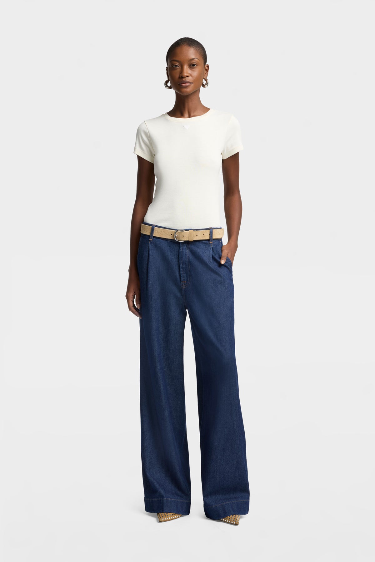 Jeans Mujer Weightless Pleated Trouser | 7 for all mankind