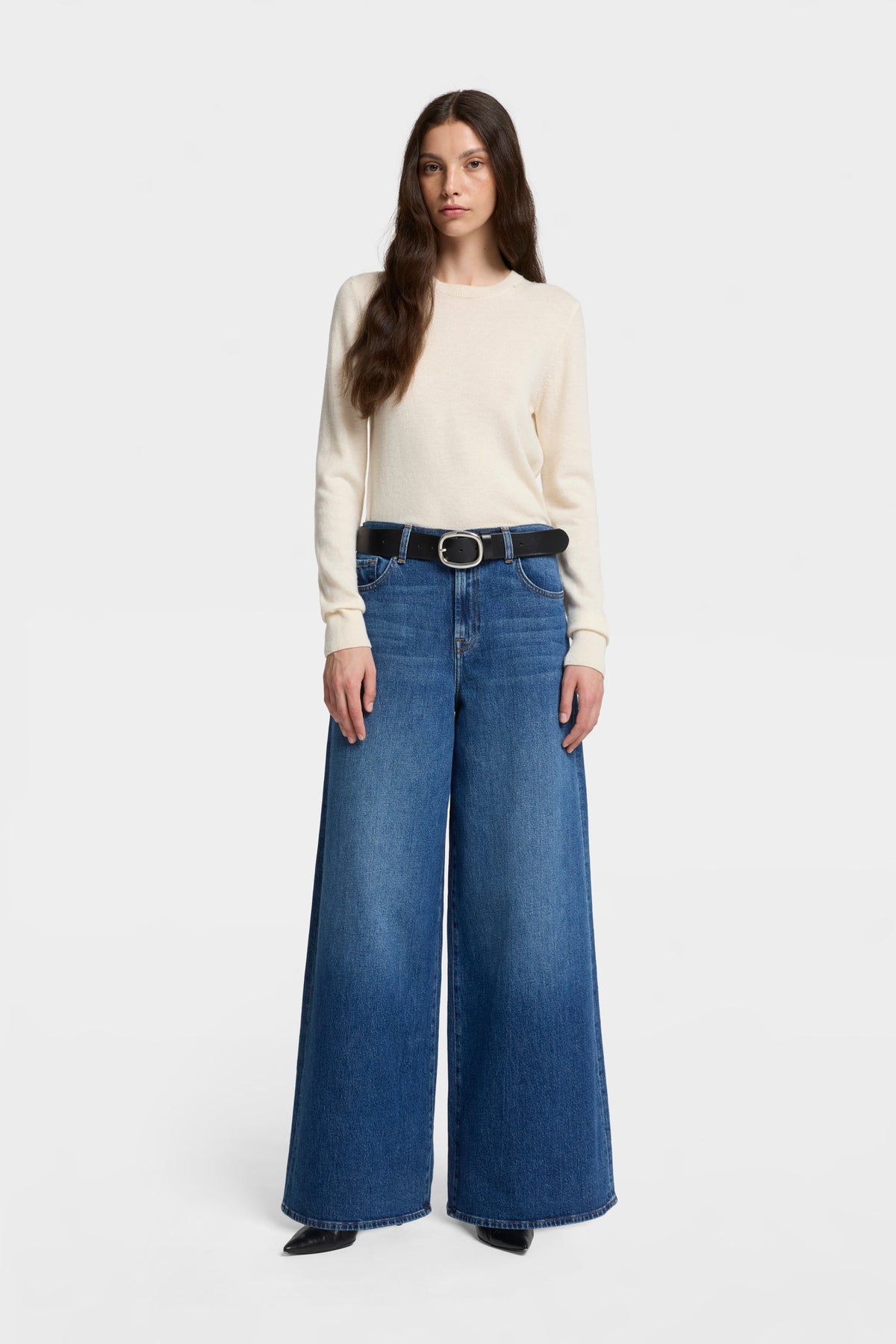 Jeans de Mujer Mankind Marie Cuffed Wide Leg | 7 for all mankind