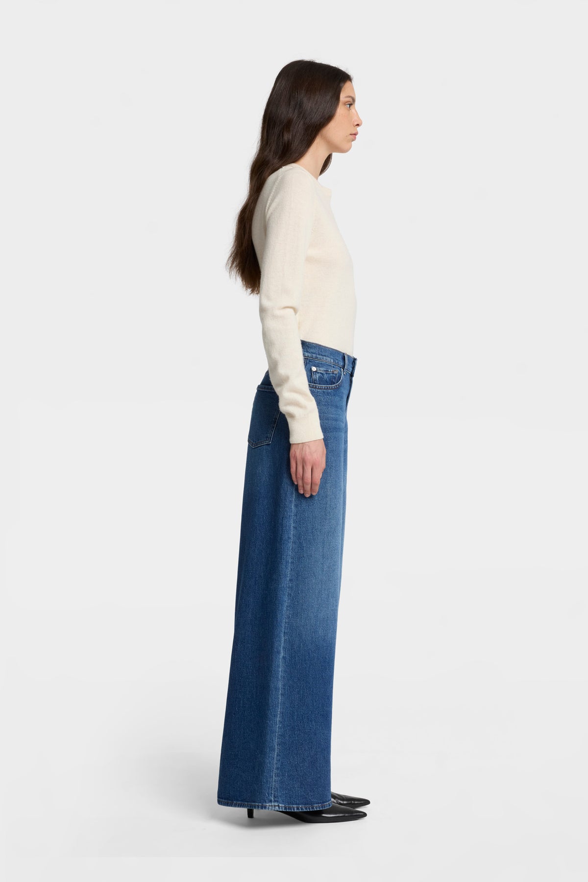Jeans de Mujer Mankind Marie Cuffed Wide Leg | 7 for all mankind