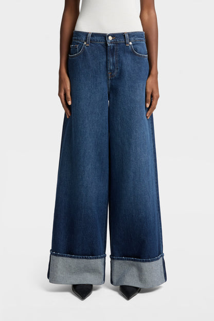 Jeans de Mujer Mankind Marie Cuffed Wide Leg | 7 for all mankind